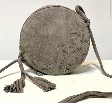 Bergamo bag suede elefante/cast