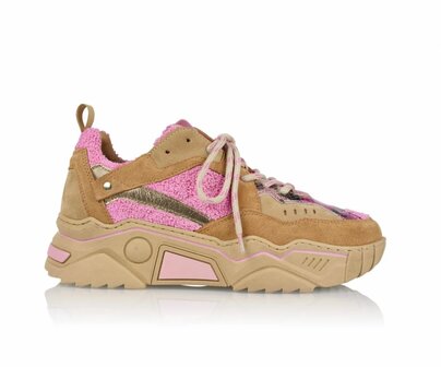 Pluto Terry Sneakers Cognac/Pink