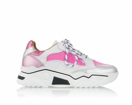 VENUS neon - Sneakers White / Neon Pink