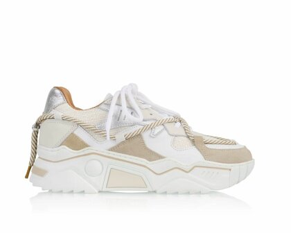 JUPITER raffia Sneakers Off white/ Sand