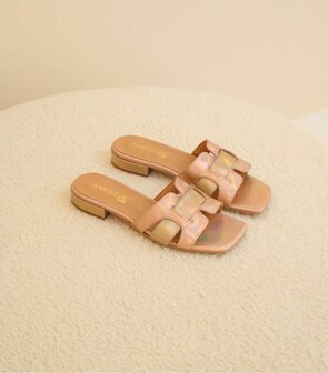 Slipper Nude Gold