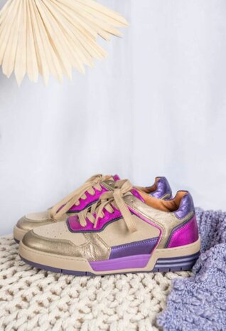 Rugby Sneaker Beige/Fuchsia