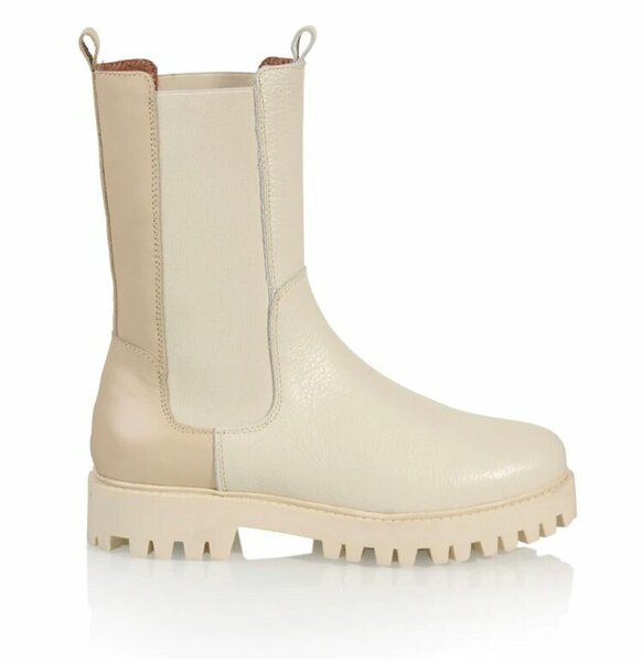 Bochum boot Chelsea off white/beige LEER